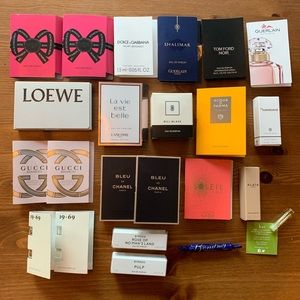 Luxury fragrance sample lot